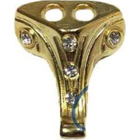 Resim Hobi Mobilya Tasarımı İçin 100adet 1,5mm Sarı Taşlı Ahşap Sandık Kutu Ayağı Seti Renkli 