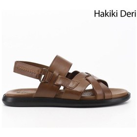 Resim Gönderi(R) Gönderi R Erkek Ceviz Ayarlanabilir Cırt Bantlı Hakiki Deri Sandalet Dyma83242828 
