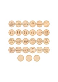 Resim Çocuklar İçin Paskalya Yumurta Dolguları - Ahşap Paskalya Ödül Jetonları, B 