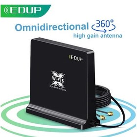 Resim Edup Wifi Ağ Kartı Yüksek Kazançlı Genişletilmiş Antenler Kablo İle Intel Wifi Ep-7106 Rusya Federasyonu 