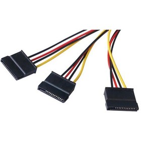 Resim 5101 Üçlü 3 Port ide Molex Sata Power Hdd 4 pin Güç Kablosu 
