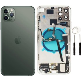 Resim instatech Apple Iphone 11 Pro Max Dolu Kasa + Montaj Seti Hediye - Gece Yeşili 