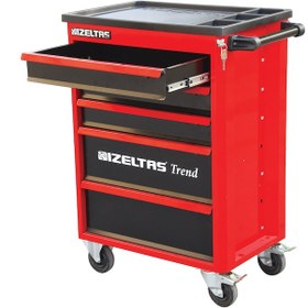 Resim İzeltaş 8243 Eko Serisi Takım Dolabı 5 Çekmeceli Kırmızı (Dolu - 93) - 8243001096 