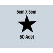 Resim SEÇ Yıldız Sticker Etiket 50 Adet Çok Amaçlı Sticker 