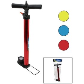 Resim Saatli İran El Pompası Metal Gövde Plastik Kol - Altlık 55 Cm Top - Bisiklet - Motor 4741 