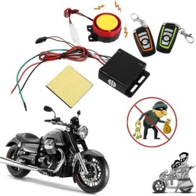 Resim Pengfushop5 Motosiklet Hırsızlığa Karşı 125DB Evrensel Iki Yönlü Motosiklet Scooter Güvenlik Alarm Sistemi Motor Çalıştırma Uzaktan Kumanda Anahtarı (Yurt Dışından) 