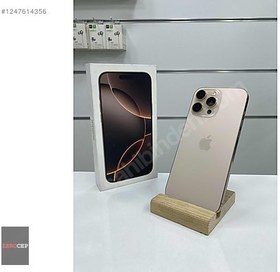 Resim Apple iPhone 16 Pro Max İkinci El YD | 256 GB | Çöl Titanyum 