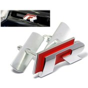 Resim R Ithal Ön Panjur Arma Krom R Kırmızı Arka Planlı 3D Logo 