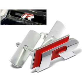 Resim R Ithal Ön Panjur Arma Krom R Kırmızı Arka Planlı 3D Logo 