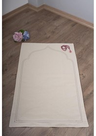 Resim Seccade Naturel Düz Ham Keten Yumuşak Iç Dolgulu 70x115 Sade Ç1 Bej 