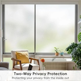 Resim Pencere Gizlilik Filmi, Statik Yapışan Pencere Filmi, Opak Uv Engelleyici Vinil Pencere Filmi, Cam Kapı Banyo Ofis Oturma Odası Için 17,4 x 78,1 cm 