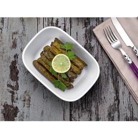 Resim Square Melamin Kayık Tabağı 6 Parça 14 Cm 