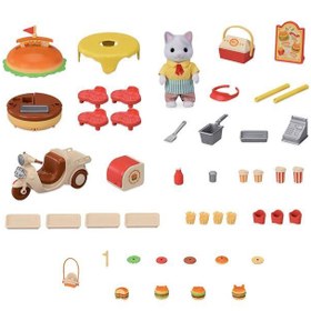 Resim Sylvanian Families Hamburger Standı 5757 