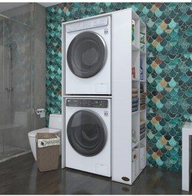 Resim Kenzlife Çamaşır-Kurutma Makinesi Dolabı Bolodenkamdf Byz 180 090 60 % 100 Mdf Full Mdf Banyo Kapaksız Arkalıksız Çok Renkli 