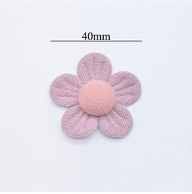 Resim Çok Renkli 10 Adet 40mm Çiçek Aplike Dıy Elbise Şapka Şapkalar El Sanatları Eldiven Tayt Çorap Dikiş Yamaları Dekor Aksesuarları 