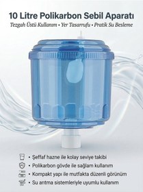 Resim Sebil Aparatı 10 Litre Hazneli Polikarbon 