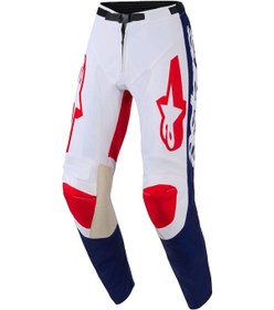 Resim Alpinestars Racer Riway Off-road Motosiklet Pantolonu Kırmızı Beyaz 
