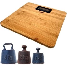 Resim Techfit Bambu Banyo Baskülü Yüksek Hassasiyetli Darbelere Dijital Dayanıklı Terazi Tf 1065 M 