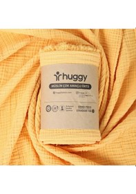 Resim Huggy 4 Katlı %100 Pamuk 100x130 Müslin Bez Müslin Örtü Müslin Yenidoğan Bebek Battaniyesi 