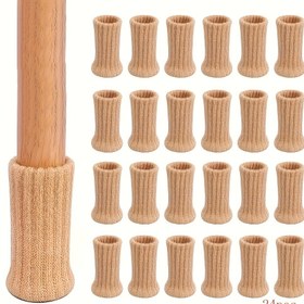 Resim 24 Parça Sandalye Ayak Çorapları Zemin Koruyucuları, Yüksek Esneklikli Sandalye Ayak Zemin Koruyucuları, Kaydırmaz Pedli Kalın Sandalye Ayak Kapakları, Mobilya Pedleri Seti, Esnek Mobilya Ayak Kapakları, Zemin Koruyucuları, Gürültü Azaltıcı, Kaydırmaz Sandalye Ayaklıkları 