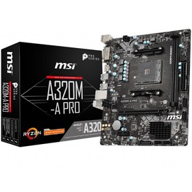 Resim MSI A320M-A PRO DDR4 3200 (OC) DVI HDMI mATX 