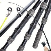 Resim Hafif Teleskopik Balıkçılık Çubuğu 180.14cm-210.01cm - Taşınabilir, Dayanıklı Cam Elyafı Kolay Seyahat & Çok Yönlü Kullanım İçin 