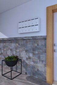 Resim rafineritasarım Posta Kutusu Kiltli Sistem Beyaz 12'li 