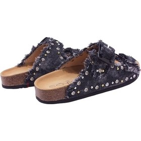 Resim Guja Zımbalı Taşlı Mantar Terlik Kalıbı 1 Numara Küçüktür Siyah 