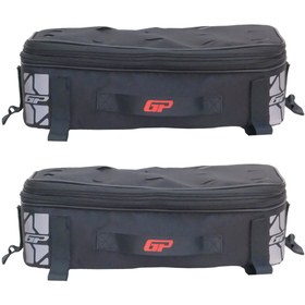 Resim GP KOMPOZİT KMSC06 Universal Motosiklet Yan Çanta Üstü Kumaş Çanta Siyah 