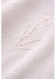 Resim Rize Bezi Dokuma Çarşaf Çift Kişilik & 2 Adet Yastık Kılıfı Krem 