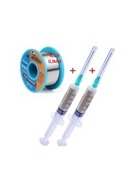 Resim Mechanic Lehim Teli 40gr 0,3mm Flux Lehim Toplama 2li Set X05 
