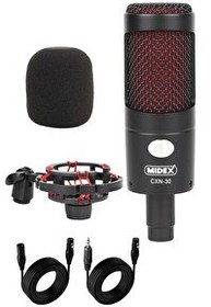 Resim Midex Central-GR Pack-2 Stüdyo Kayıt Ekipmanları GLX-700GR Ses Kartı CXN-30 Stüdyo Mikrofon 