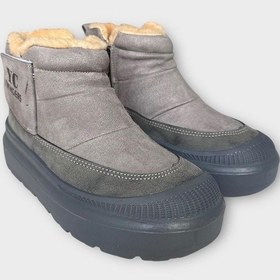 Resim Nubuk İçi Kürklü Soğuğa Dayanıklı Kalın Taban Kadın Bot - Füme - 37 Füme 