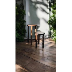 Resim Ahşap 2li Set Mantar Yan Sehpa Fiskos 