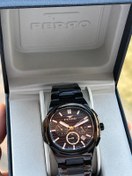 Resim Ferro Çelik Kordon İç Fonksiyonlar Aktif Takvimli 30 Mt Su Geçirmez Erkek Kol Saat Efm11499-g 