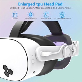 Resim 12000 Mah Pil Paketi Kafa Bandı Meta Quest 3s Vr Aksesuarları 2024 Oculus Quest No Battery White 1 