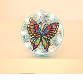 Resim Maiyame "özel Şekilli Elmaslarla Led Aydınlatmalı Dıy Elmas Tablo - Ev Dekorasyonu" Diğer 