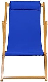 Resim BYSAY AHŞAP KATLANABİLİR TAŞINIR ŞEZLONG. PLAJ, BAHÇE, TERAS, BALKON ŞEZLONGU. (MAVİ) 