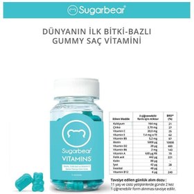 Resim Sugarbear Hair Vitamin Gummies 75'li 