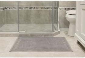 Resim LaraLisa Collection%100 Doğal Pamuk 2 Adet 50X80 Banyo Ayak Havlusu Gri Tek Ebat 