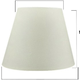 Resim Evlight Abajur ve Lambader Şapkası / Pvc Beyaz Finlin 