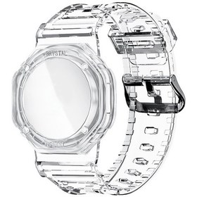 Resim Tpu Glacier Strap Çocuk Yetişkin Gps Bulucu Wristband Airtag Takipçisi İçin, Renk: Saydam 