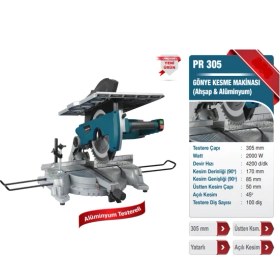 Resim Proter Pr 305 Gönye Kesme Makinası Ahşap & Alüminyum 