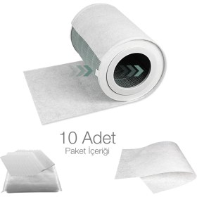 Resim Purmed 10 Adet Xiaomi Air Purifier Pro H Uyumlu Toz Tutucu Ön Filtre 