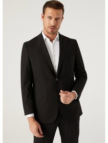 Resim D's Damat Ds Damat Comfort Fit Siyah Düz Takim Elbise 6he05ob35604m 001 
