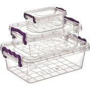 Resim Zenvia 3'lü Viyola Mini Dikdörtgen Saklama Kabı ROYALEKS-ÇNK2076 (ZNV-556) 