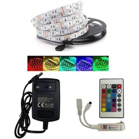 Resim Tuya Destekli Bluetooth Kontrollü RGB Şerit Led Set 5M 