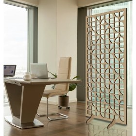 Resim Liar Ahşap Seperatör (Paravan) - KSP-73 - (10 mm) - (69 cm x 139 cm) - (Ham) 