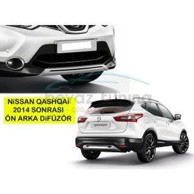 Resim Nissan Qashqai Ön Arka Tampon Koruma Difüzör 2014-2015-2016-2017 