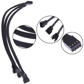 Resim Fan Çoklayıcı Y Pwm Kablosu Splitter 4 Pin Switch 3 Pin 3 